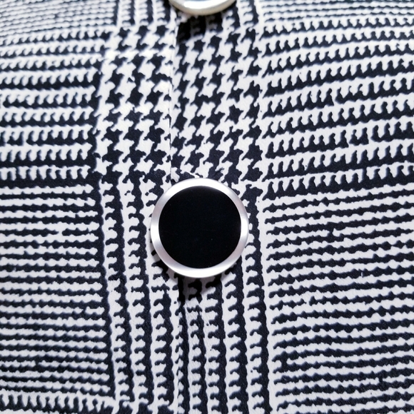 Vintage 90's retro glam print blazer career jacket 10 - Picture 4 of 7